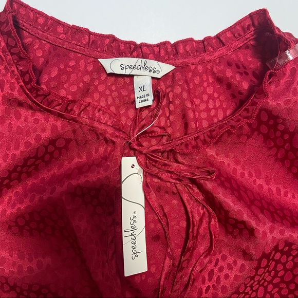 NWT Dot Pattern Midi Red Dress - Picture 5 of 7